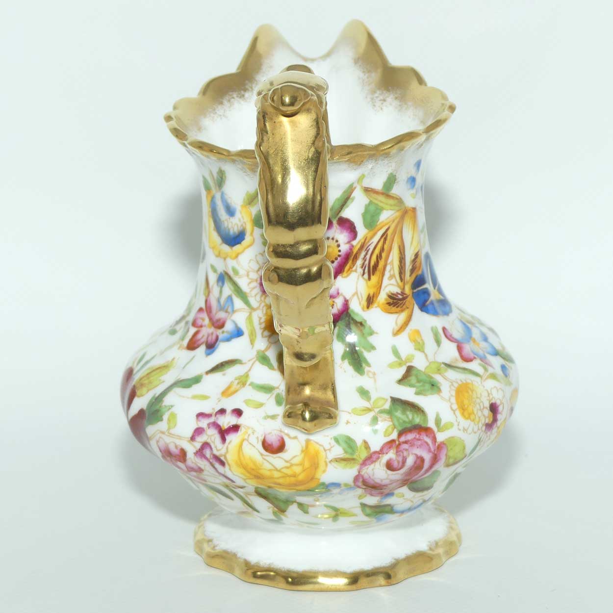 Hammersley Queen Anne 13166 Chintz pattern large milk jug | 13.5cm tall