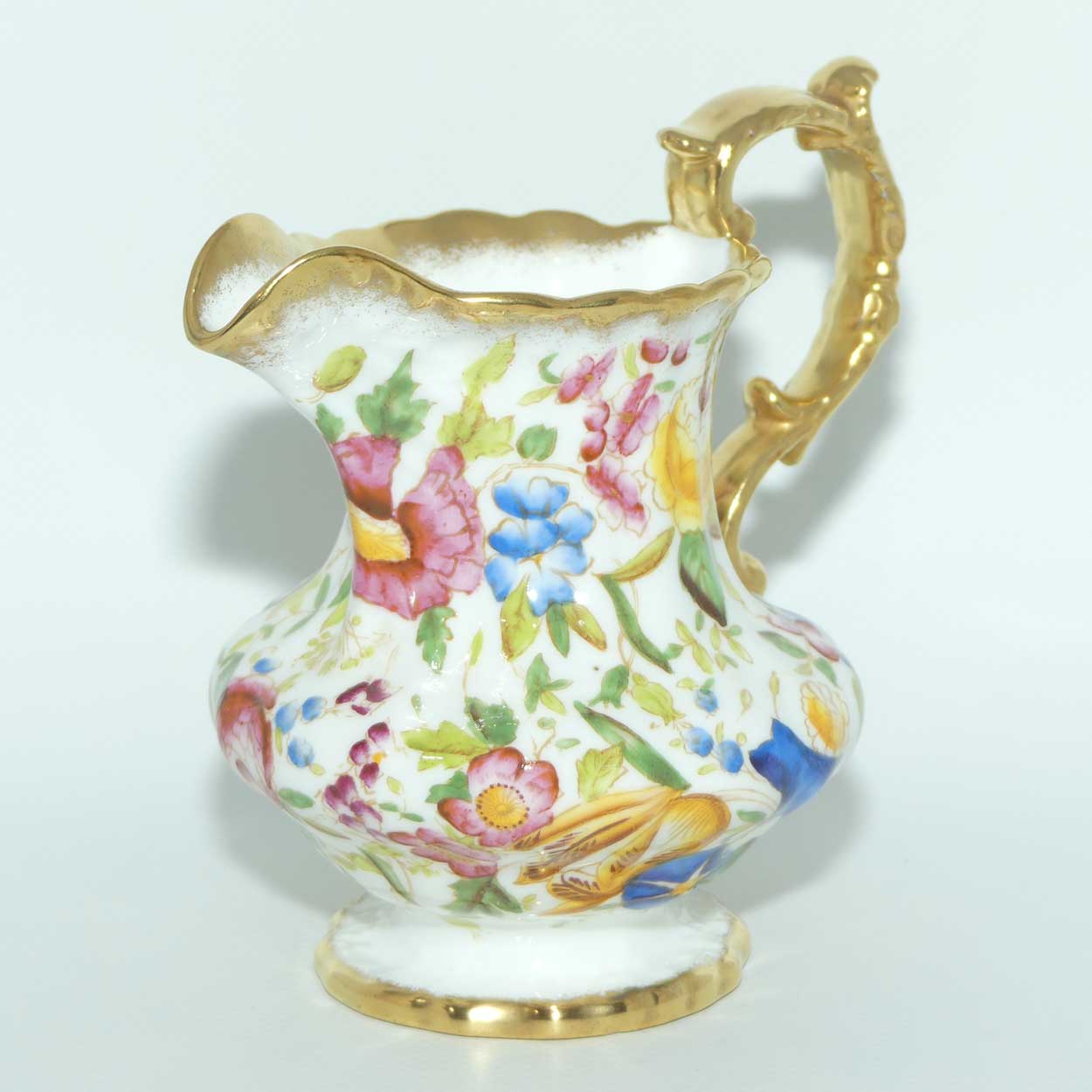 Hammersley Queen Anne 13166 Chintz pattern medium milk jug | 11.5cm tall