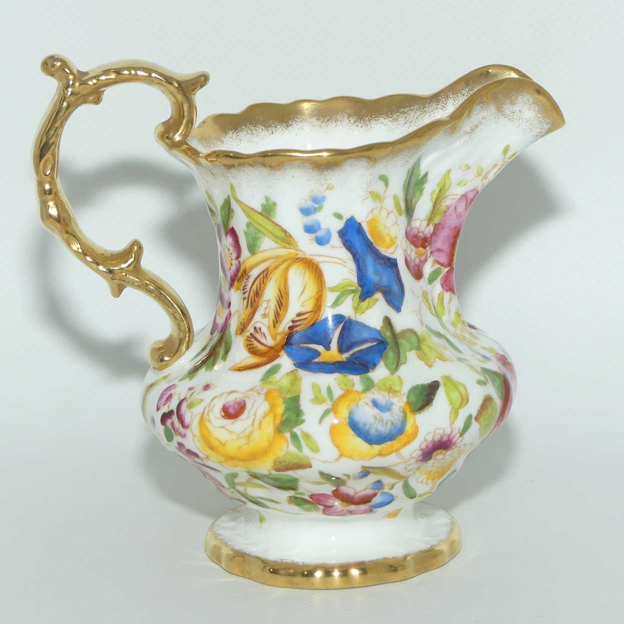 Hammersley Queen Anne 13166 Chintz pattern medium milk jug | 11.5cm tall