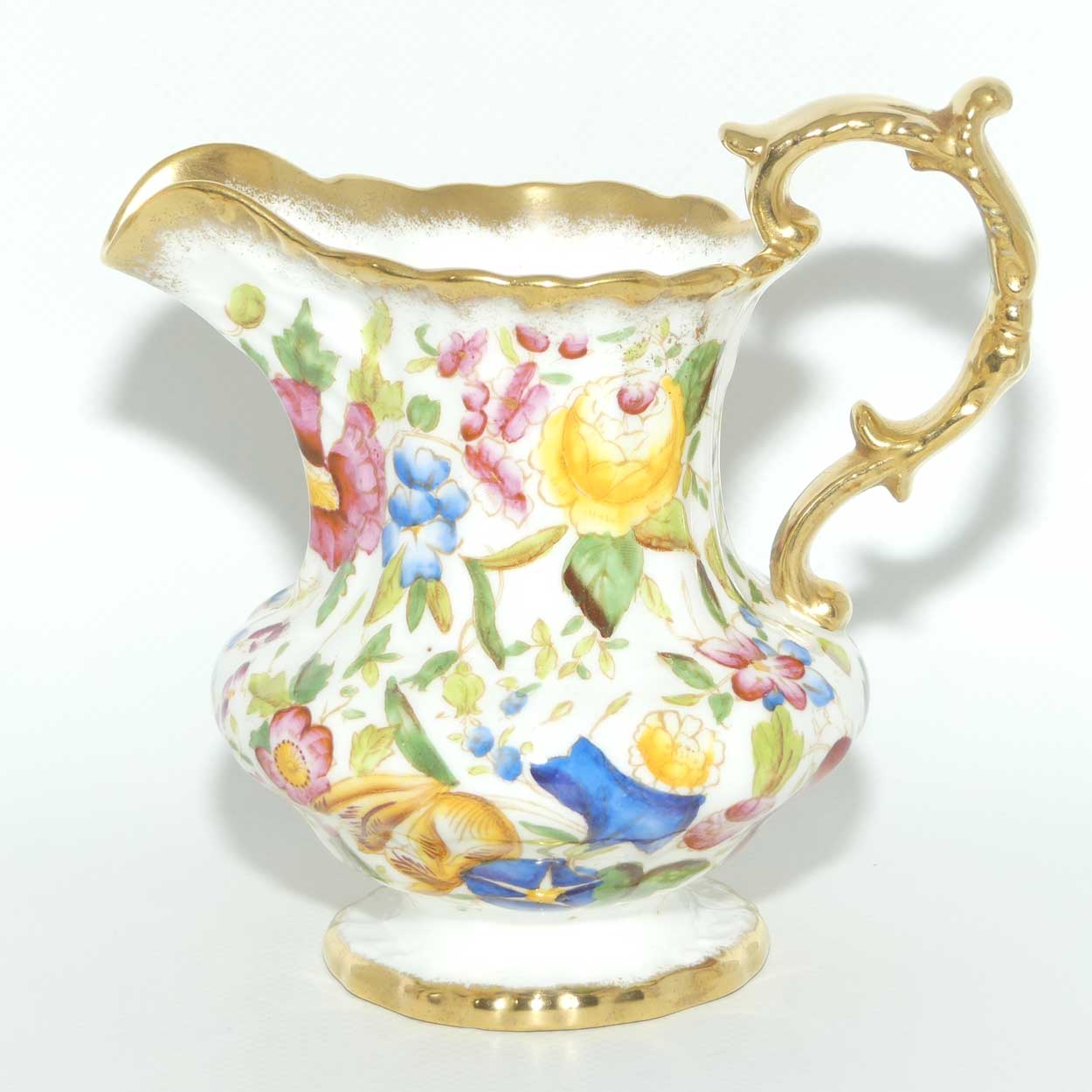 Hammersley Queen Anne 13166 Chintz pattern medium milk jug | 11.5cm tall