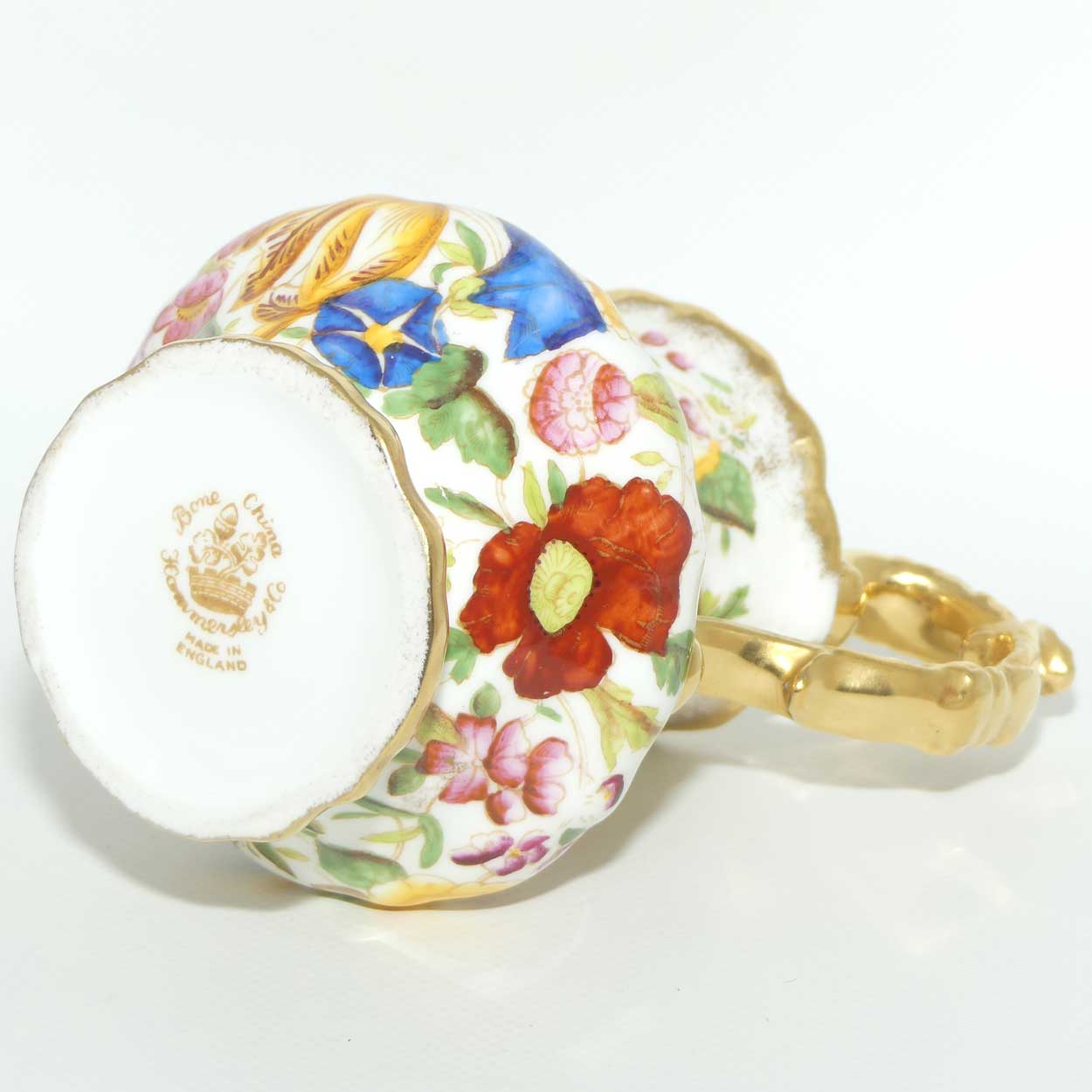 Hammersley Queen Anne 13166 Chintz pattern medium milk jug | 11.5cm tall