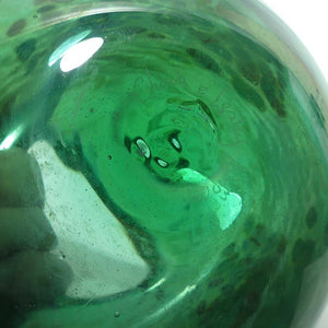 Australian Studio Glass | Iridescent Green vase by Chuck and Lesley Simpson