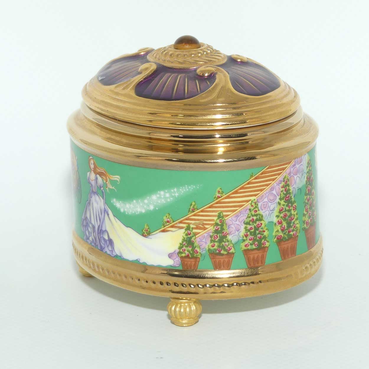 Franklin Mint | House of Faberge musical trinket box | Cinderella