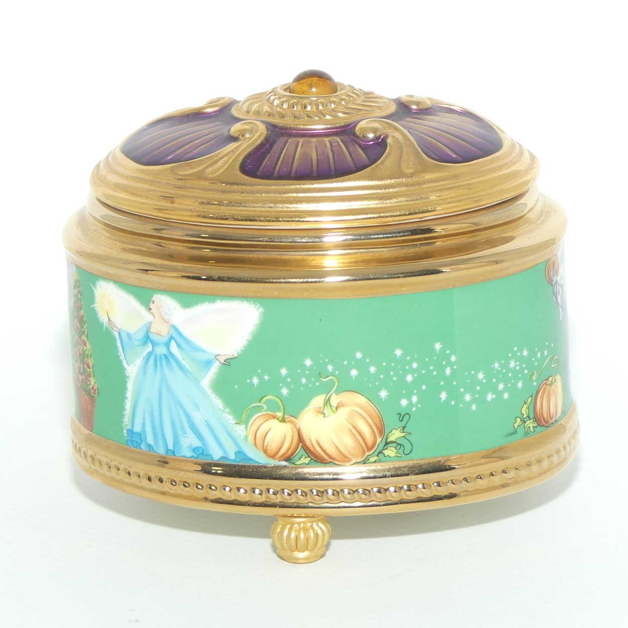 Franklin Mint | House of Faberge musical trinket box | Cinderella