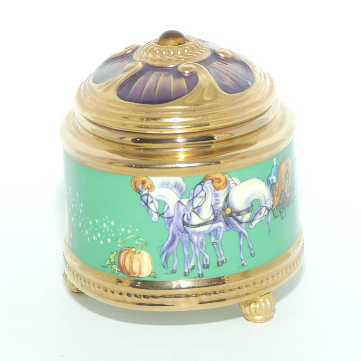 Franklin Mint | House of Faberge musical trinket box | Cinderella
