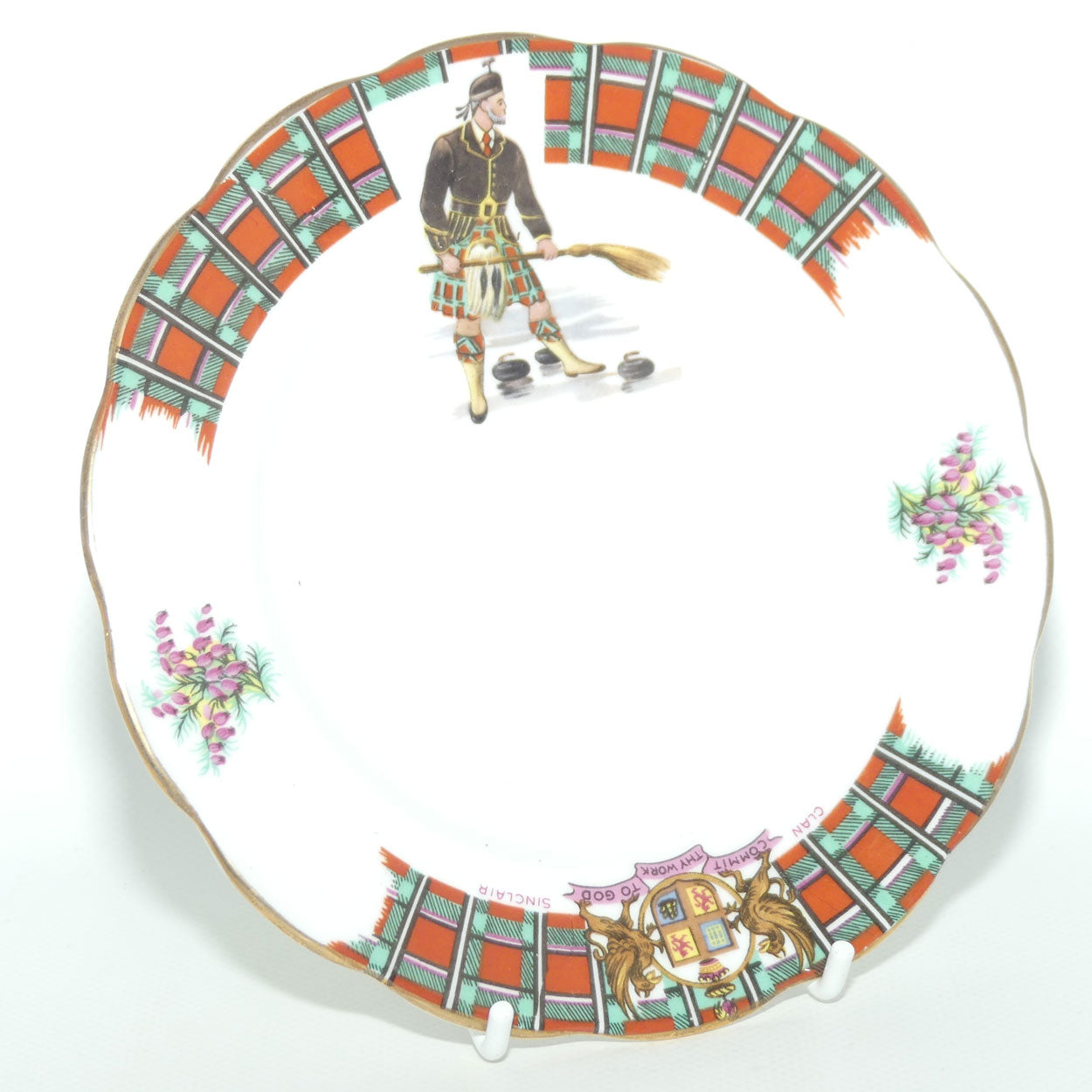 Royal Standard Bonnie Scotland series tea plate | Clan Sinclair