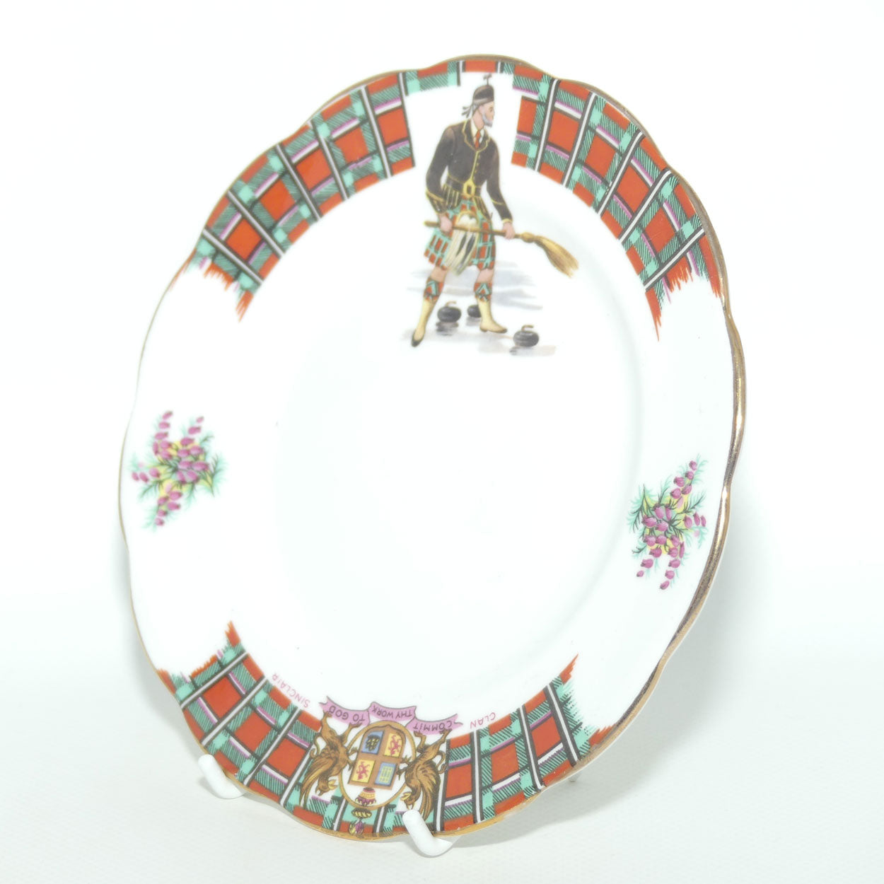Royal Standard Bonnie Scotland series tea plate | Clan Sinclair