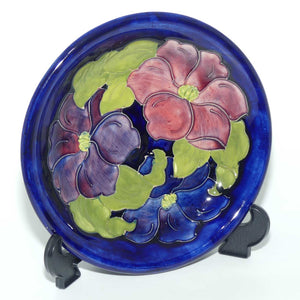 Walter Moorcroft Clematis (Blue) shallow bowl | Shape 782