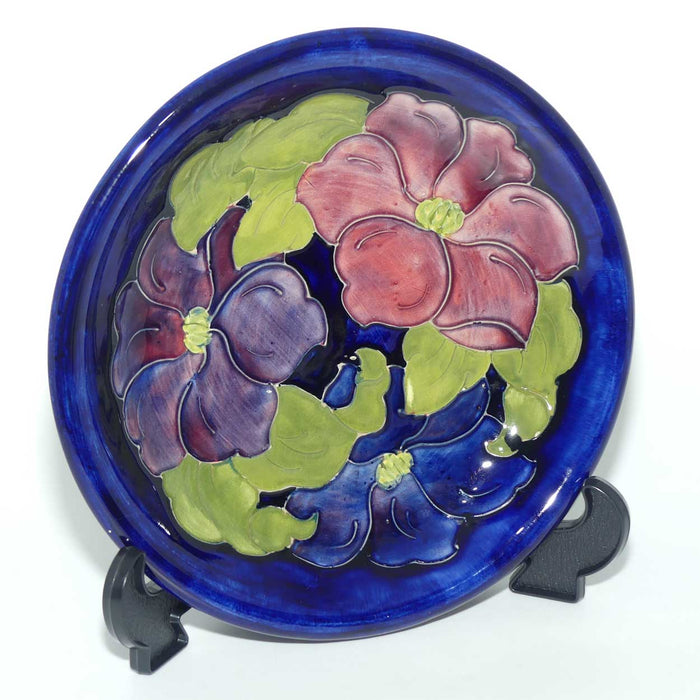 Walter Moorcroft Clematis (Blue) shallow bowl | Shape 782