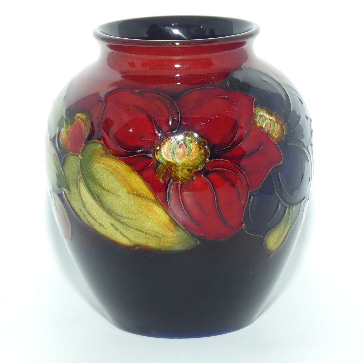 Walter Moorcroft Flambe Clematis vase