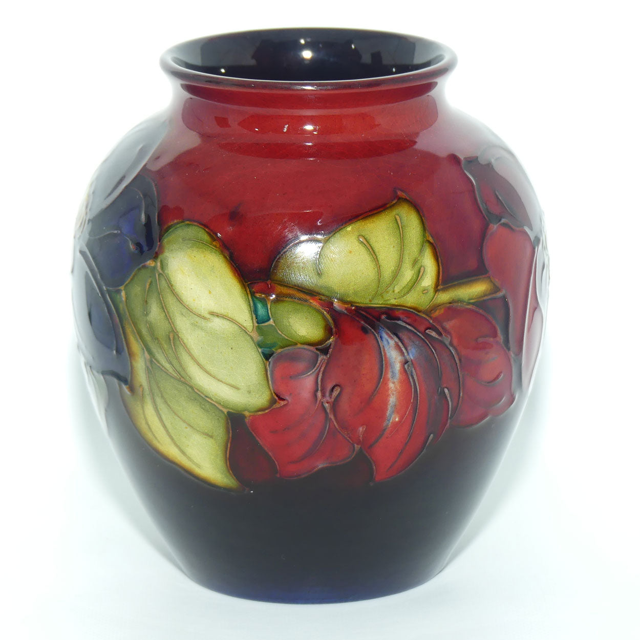 Walter Moorcroft Flambe Clematis vase