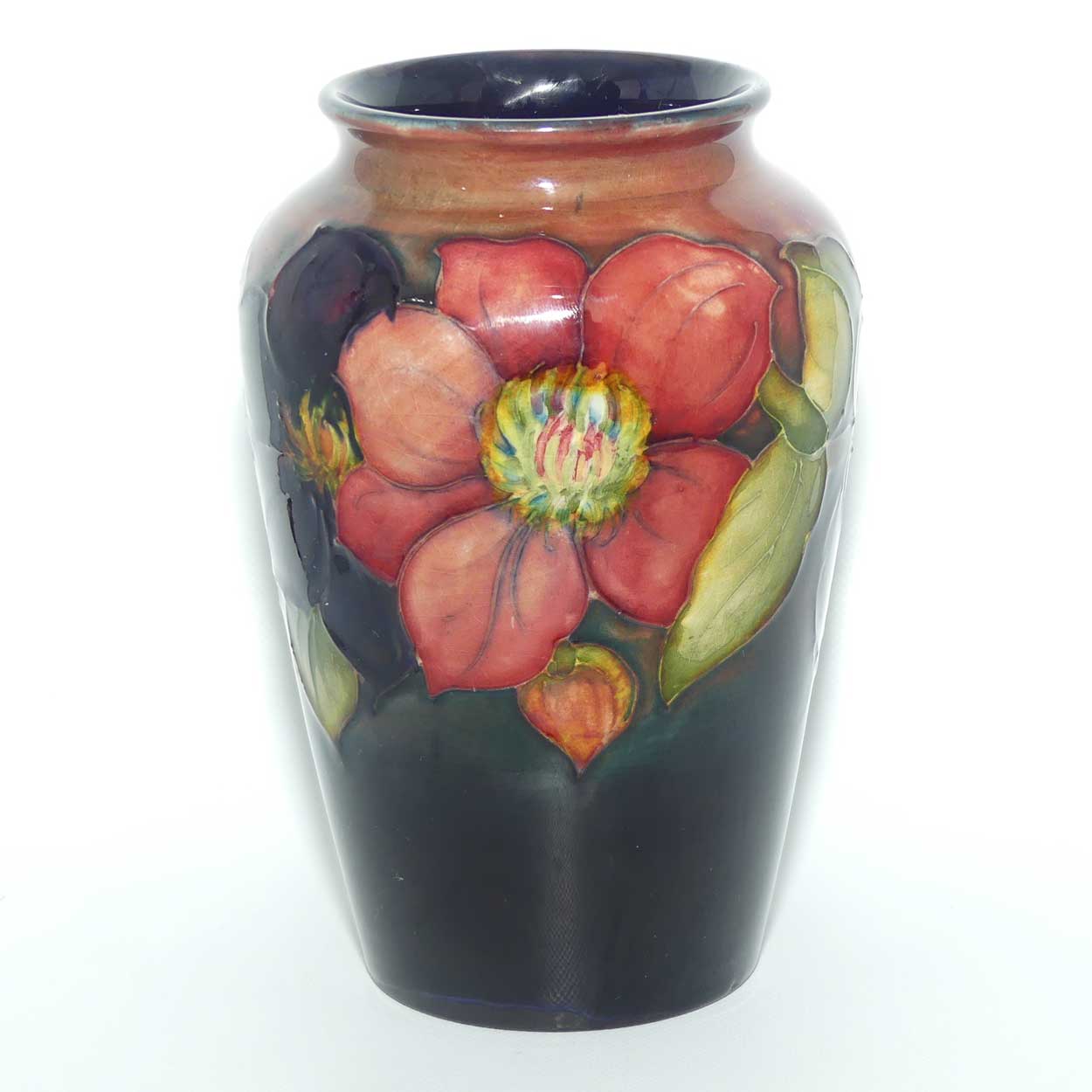 Walter Moorcroft Clematis vase | Shape 49/6 | Flambe Glaze