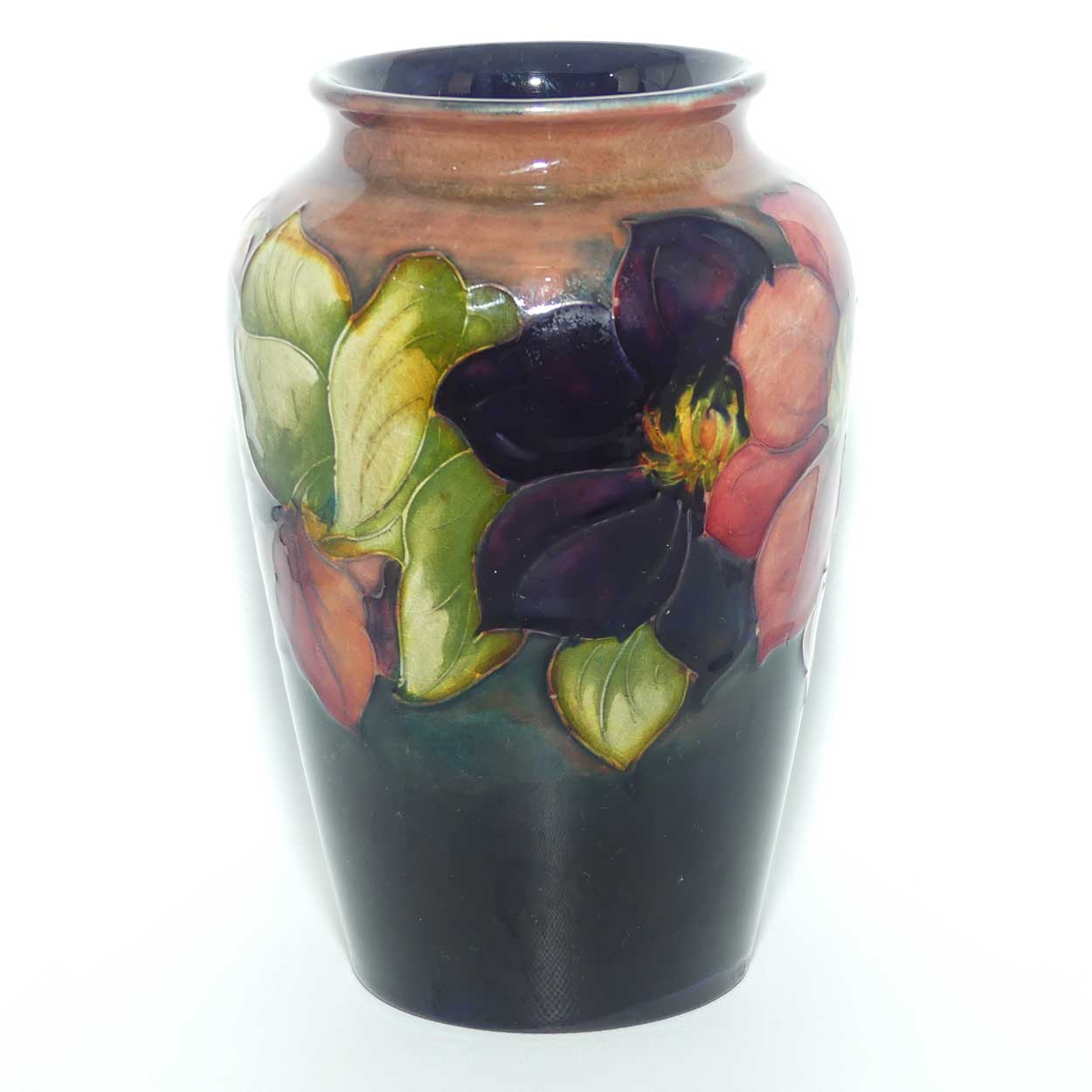 Walter Moorcroft Clematis vase | Shape 49/6 | Flambe Glaze