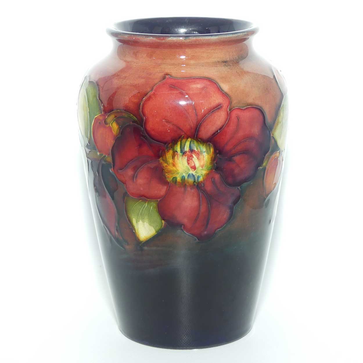 Walter Moorcroft Clematis vase | Shape 49/6 | Flambe Glaze