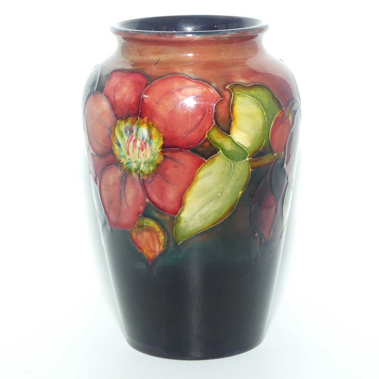 Walter Moorcroft Clematis vase | Shape 49/6 | Flambe Glaze