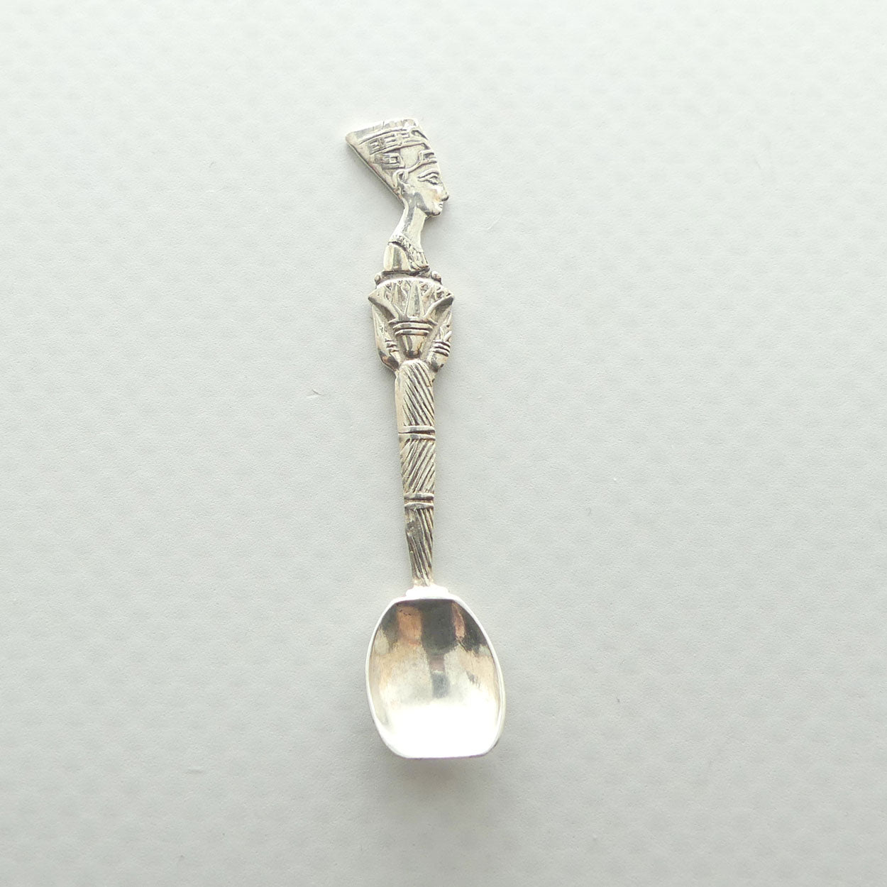 Egyptian 800 Silver miniature Nefertiti spoon
