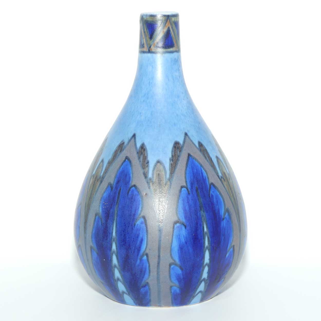 Clews & Co Chameleon Ware Light and Dark Blue vase