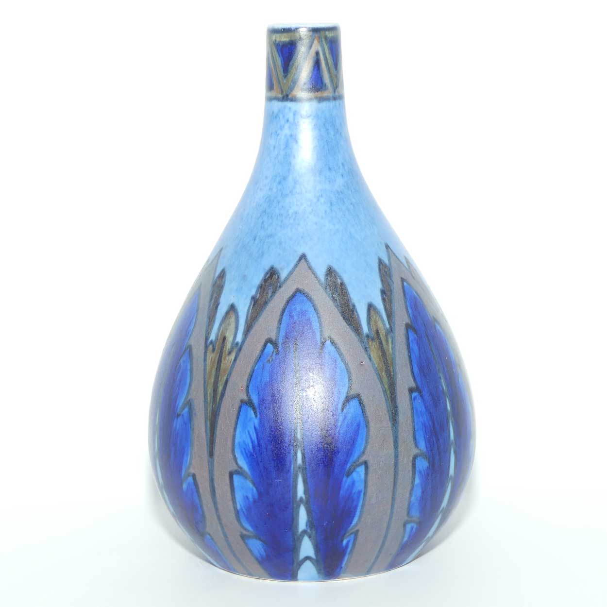 Clews & Co Chameleon Ware Light and Dark Blue vase