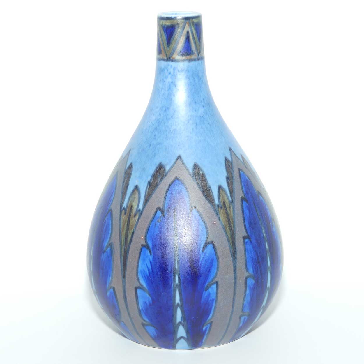 Clews & Co Chameleon Ware Light and Dark Blue vase