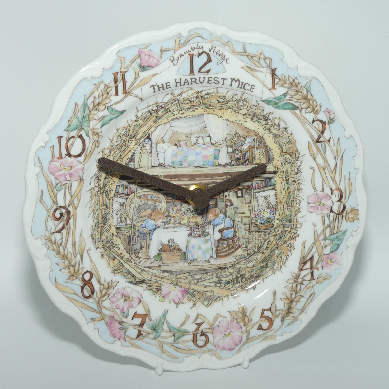 Royal Doulton Brambly Hedge Giftware | The Harvest Mice clock | boxed