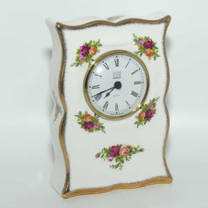 Royal Albert Bone China England Old Country Roses clock | © 1962 Royal Albert backstamp