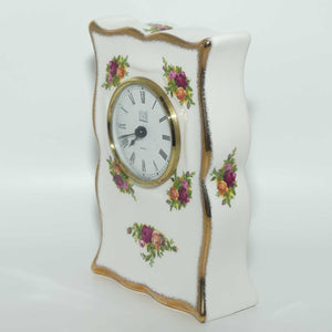 Royal Albert Bone China England Old Country Roses clock | © 1962 Royal Albert backstamp