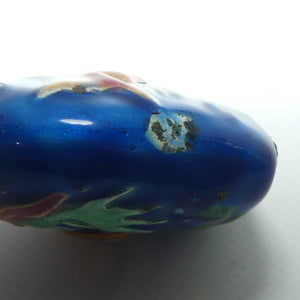 Enamelled on Brass Figural Gold Fish snuff bottle