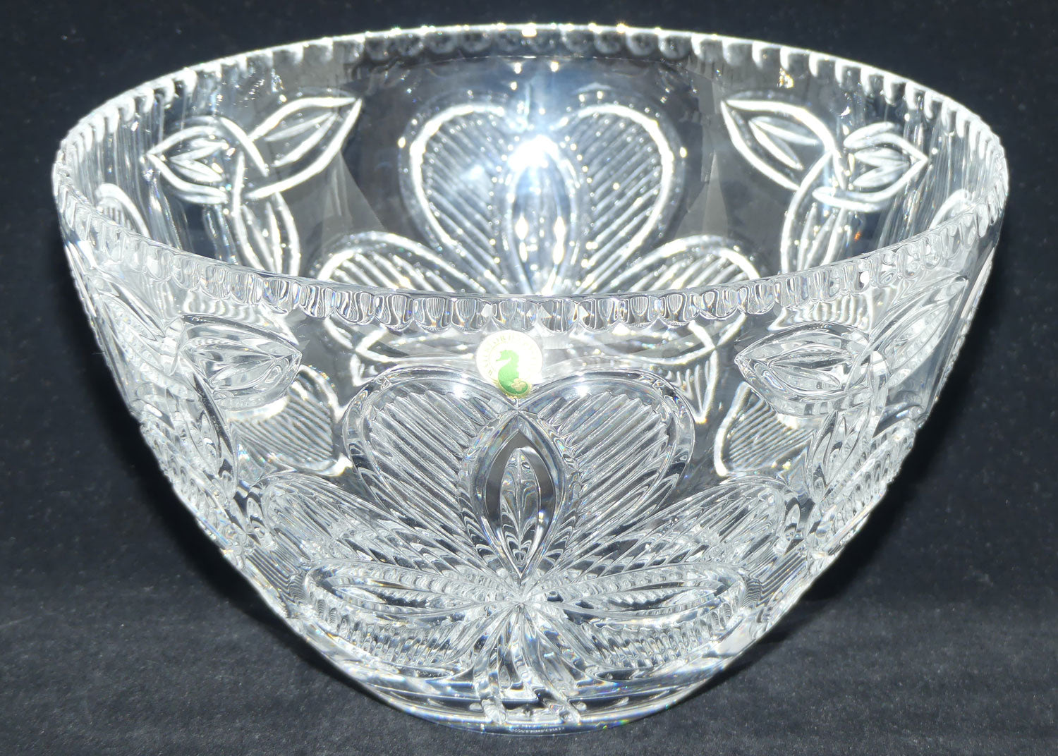 Waterford Crystal Irish Shamrock collection crystal bowl | 27.5cms diam