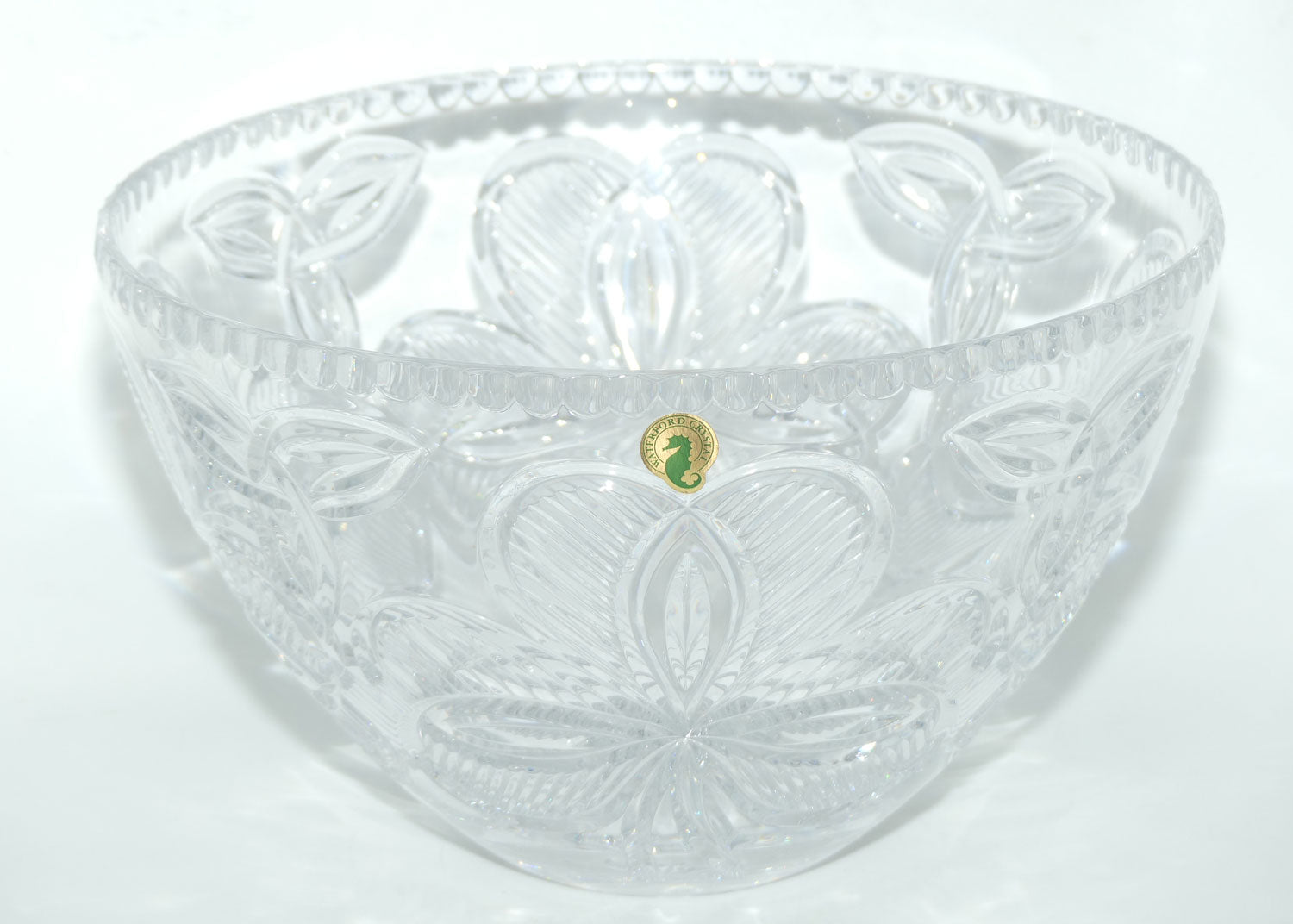 Waterford Crystal Irish Shamrock collection crystal bowl | 27.5cms diam