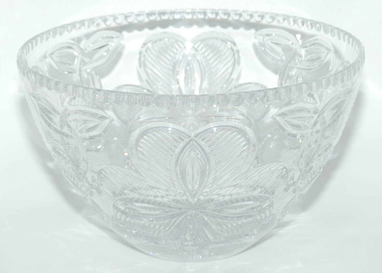 Waterford Crystal Irish Shamrock collection crystal bowl | 27.5cms diam