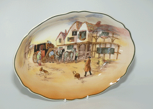 Royal Doulton Old English Coaching Scenes oval bowl | D6393