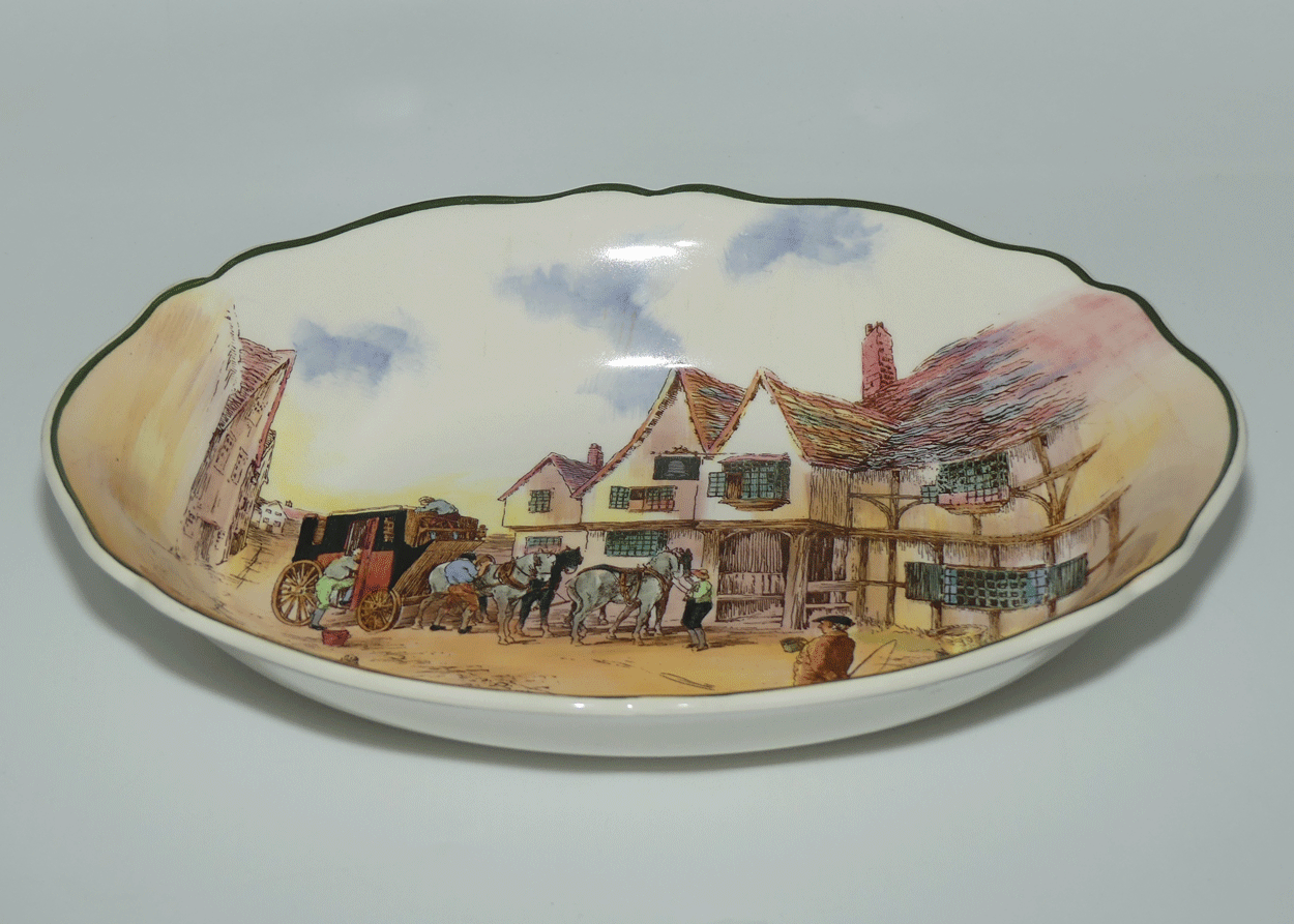 Royal Doulton Old English Coaching Scenes oval bowl | D6393