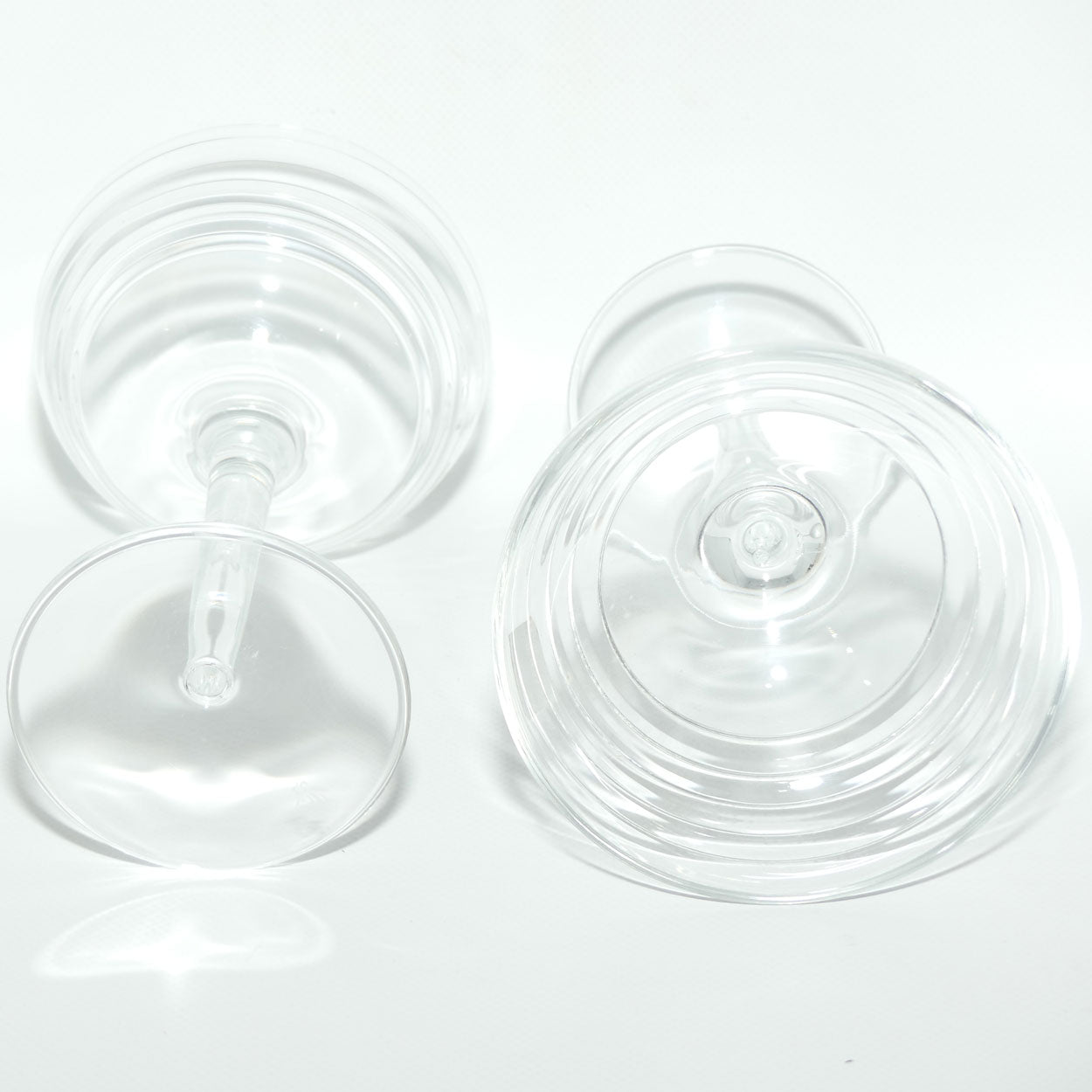 Royal Doulton Crystal Solar pattern | Pair of Champagne Saucers or Cocktail Glasses | 300ml | boxed