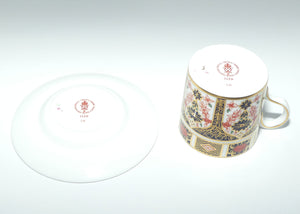 Royal Crown Derby Imari 1128 demi tasse coffee duo