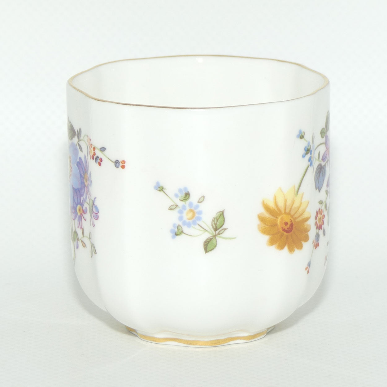 Royal Crown Derby Derby Posies coffee duo | Dark Green Backstamp