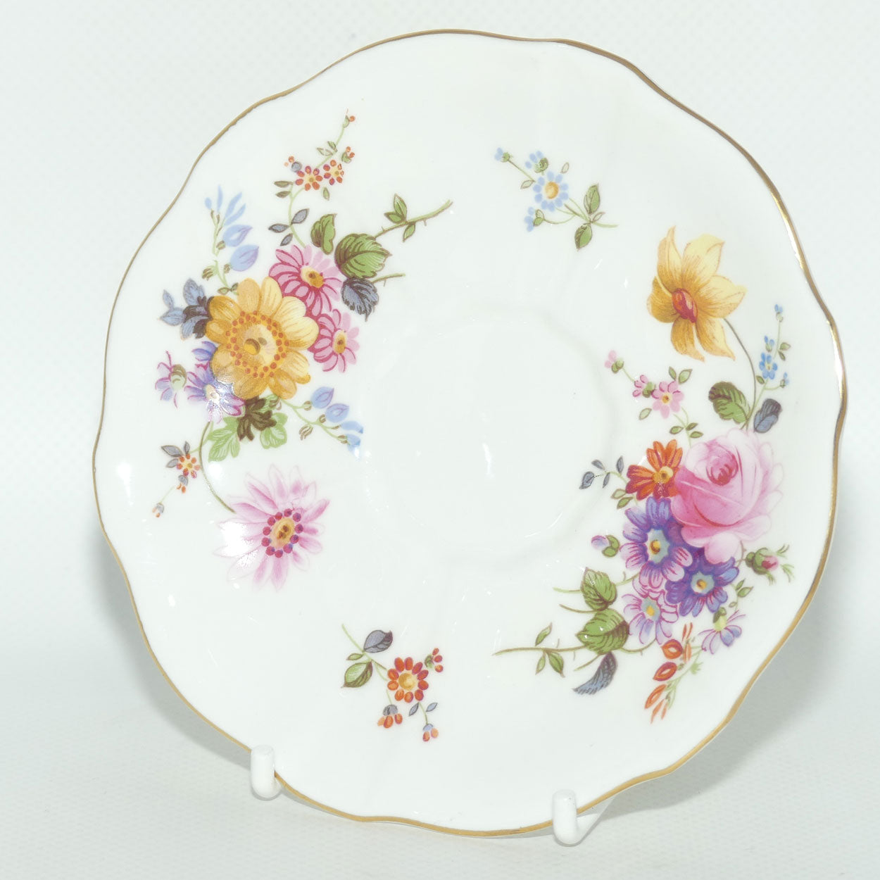 Royal Crown Derby Derby Posies coffee duo | Dark Green Backstamp