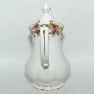 Royal Albert Bone China England Old Country Roses coffee pot | © 1962 Royal Albert Ltd backstamp