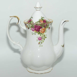 Royal Albert Bone China England Old Country Roses coffee pot | © 1962 Royal Albert Ltd backstamp