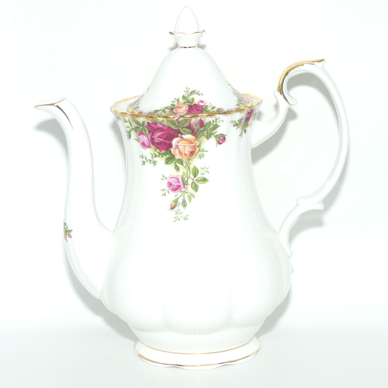 Royal Albert Bone China England Old Country Roses Coffee Pot | 1250ml | © 1962 Royal Albert Ltd backstamp | Large | #3