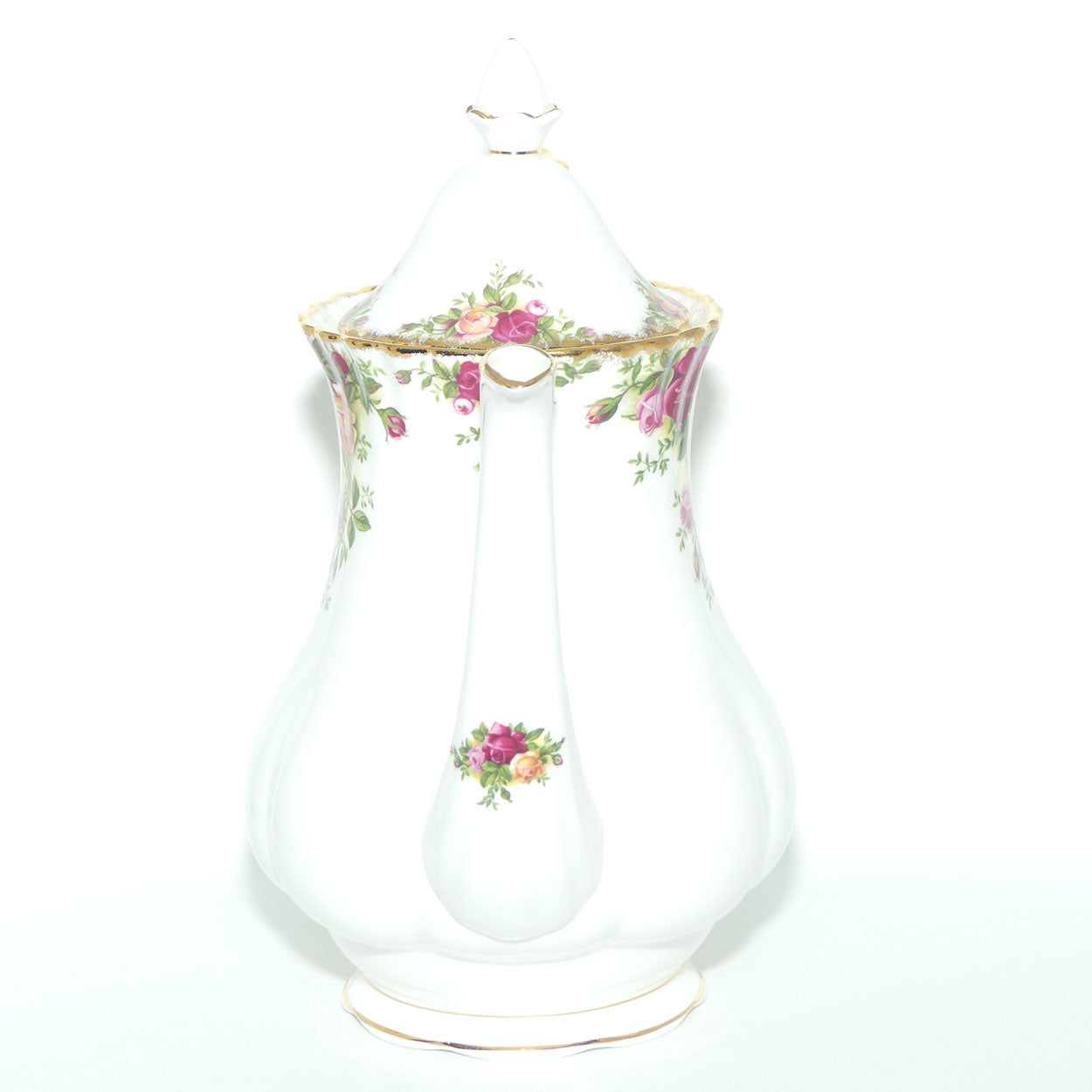 Royal Albert Bone China England Old Country Roses Coffee Pot | 1250ml | © 1962 Royal Albert Ltd backstamp | Large | #3