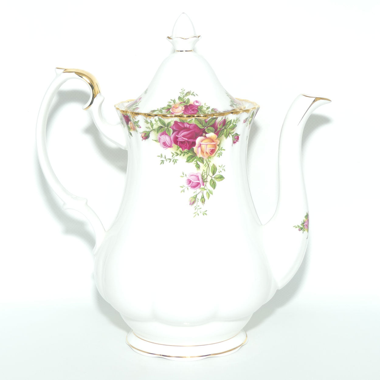Royal Albert Bone China England Old Country Roses Coffee Pot | 1250ml | © 1962 Royal Albert Ltd backstamp | Large | #3