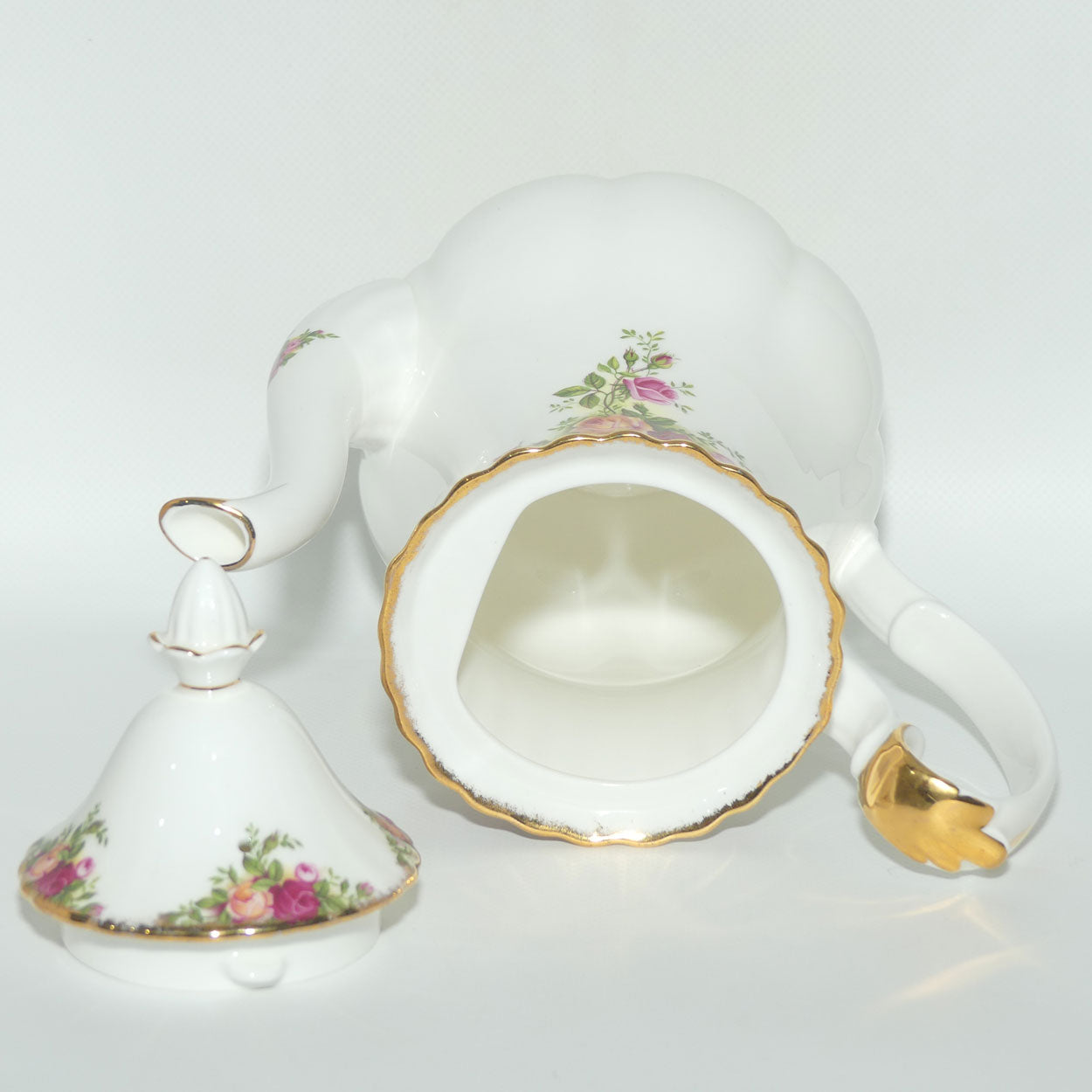 Royal Albert Bone China England Old Country Roses Coffee Pot | 1250ml | © 1962 Royal Albert Ltd backstamp | Large | #3