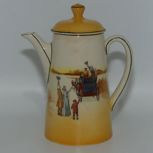 Royal Doulton Coaching Days coffee pot