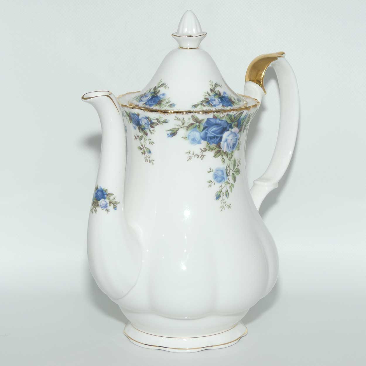 Royal Albert Bone China England Moonlight coffee pot | LARGE | © 1987 Royal Albert Ltd backstamp | 1250ml