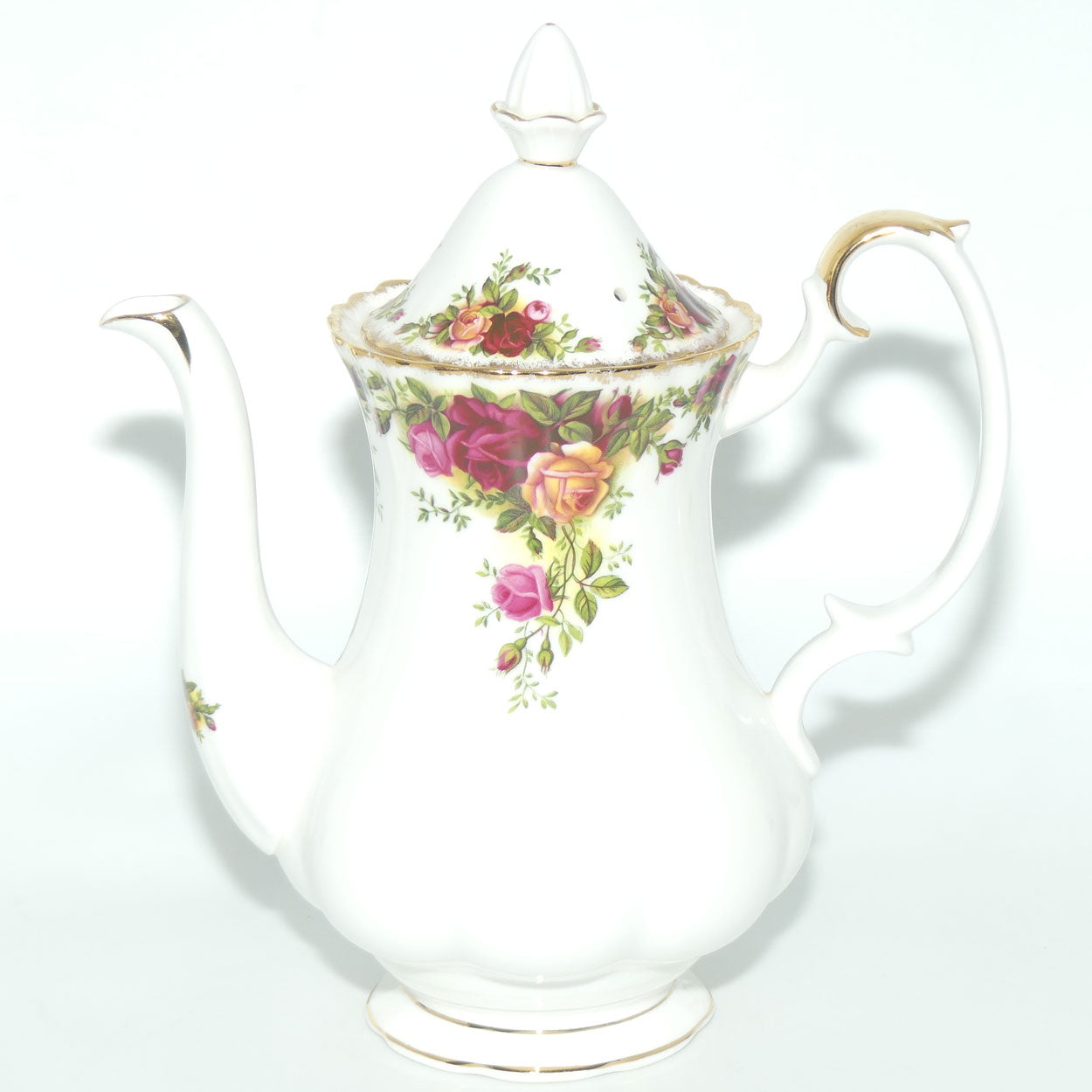 Royal Albert Bone China England Old Country Roses coffee pot | early stamp | 900ml | #2