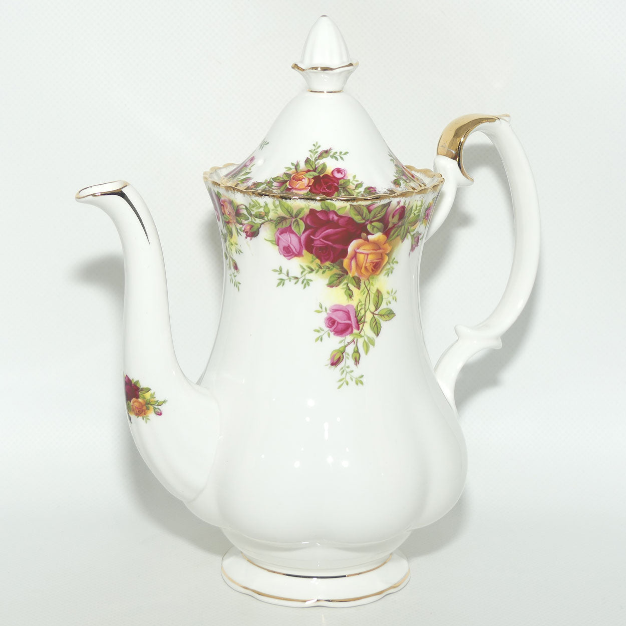 Royal Albert Bone China England Old Country Roses coffee pot | early stamp | 900ml | #3