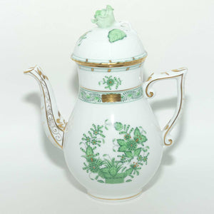 Herend Hungary Chinese Bouquet pattern | Apponyi Green | coffee pot