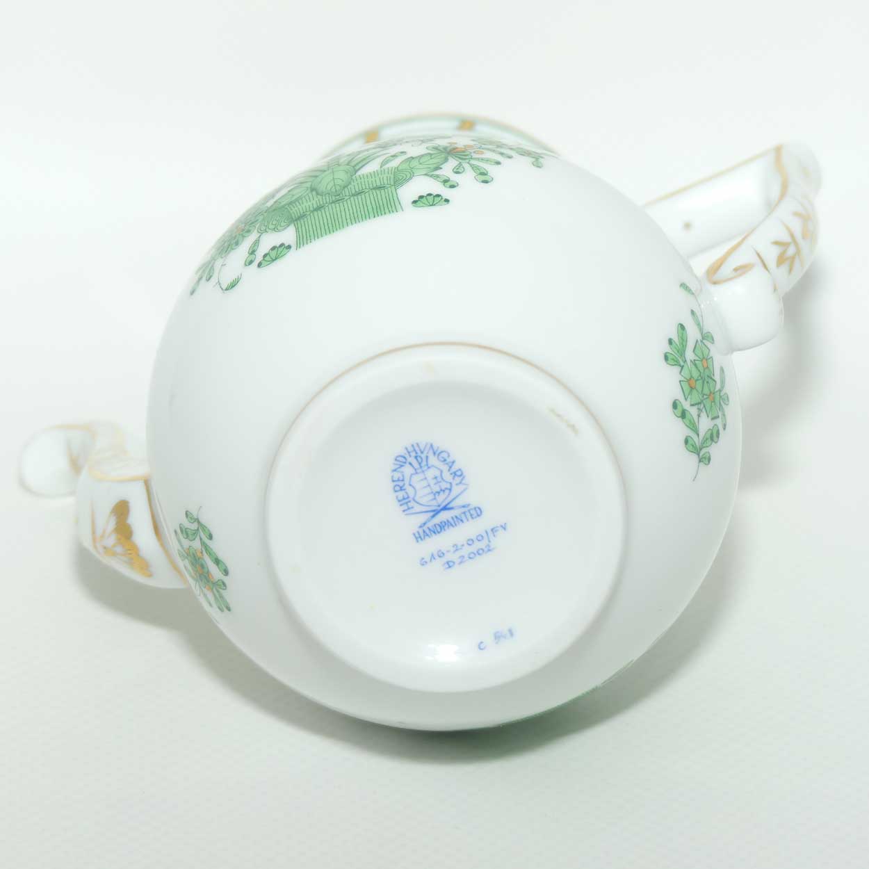 Herend Hungary Chinese Bouquet pattern | Apponyi Green | coffee pot