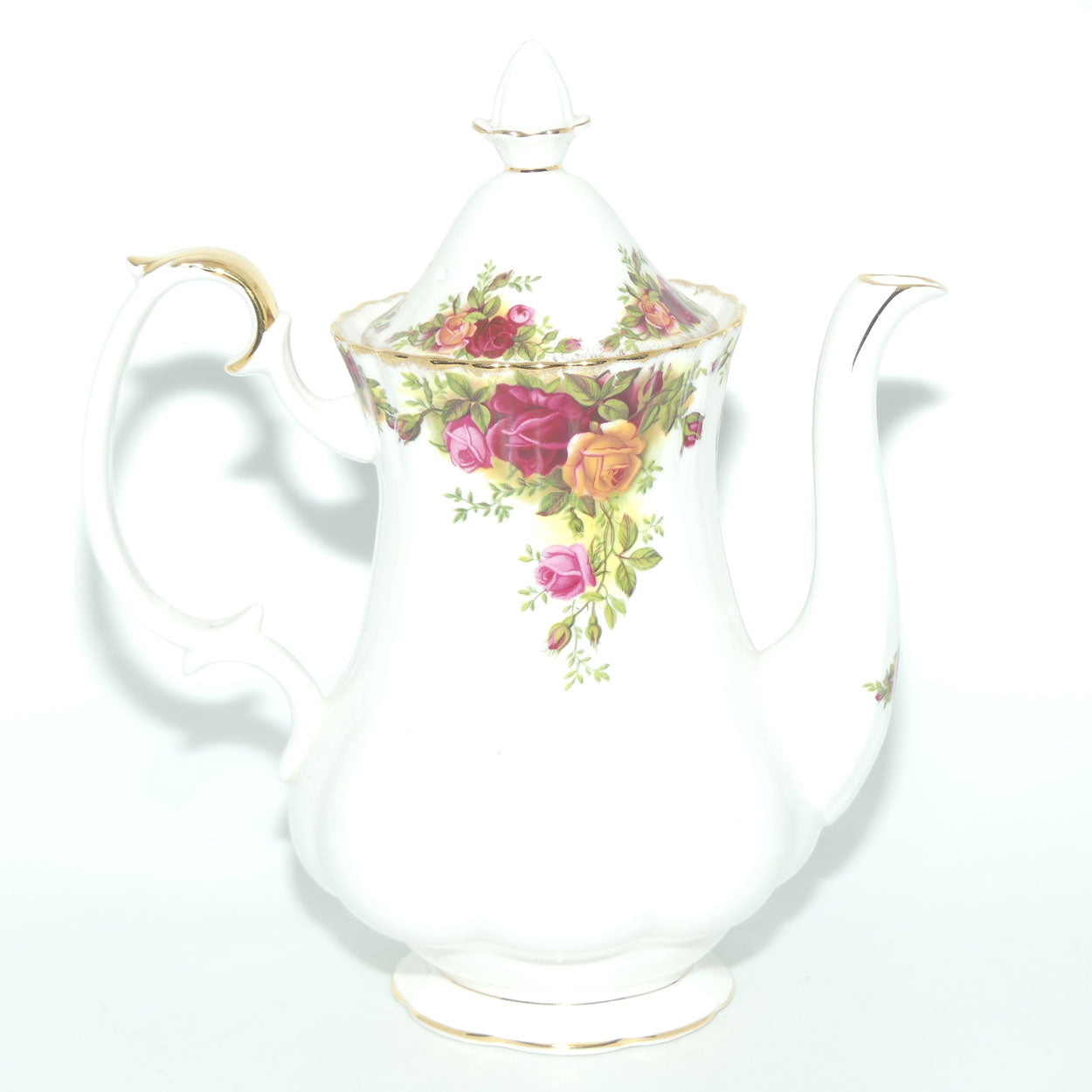Royal Albert Bone China England Old Country Roses coffee pot | early stamp | 900ml