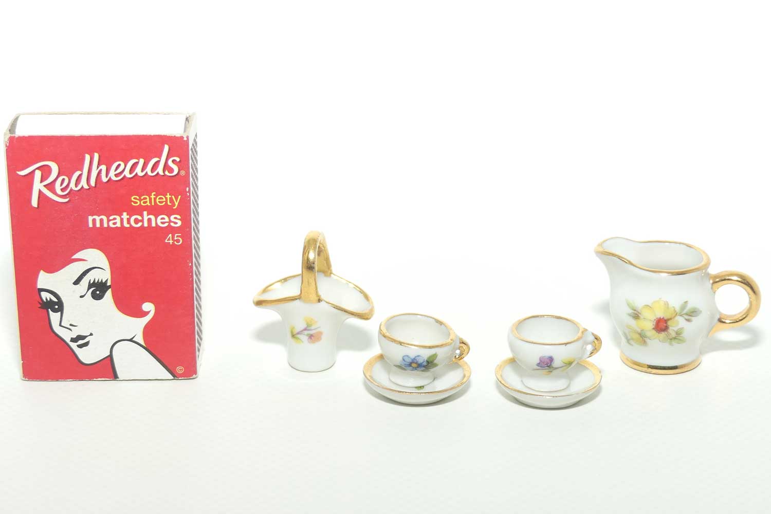 Limoges France collection of tiny dolls house items